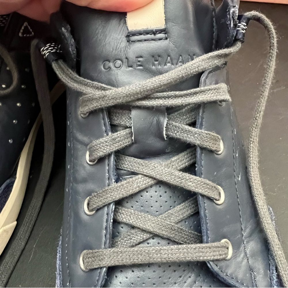 Cole Haan Shoes Mens Size 10 Blue Leather Suede Grand OS Owen Sport Ox C13899 - Picture 3 of 8